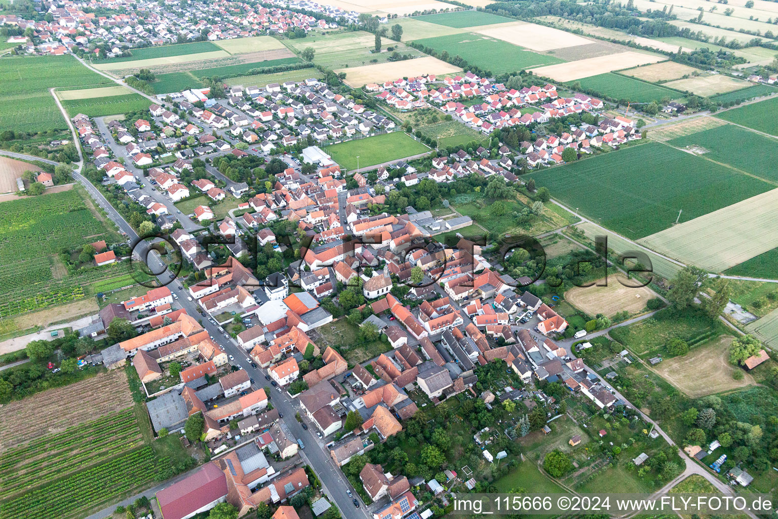 Enregistrement par drone de Quartier Dammheim in Landau in der Pfalz dans le département Rhénanie-Palatinat, Allemagne