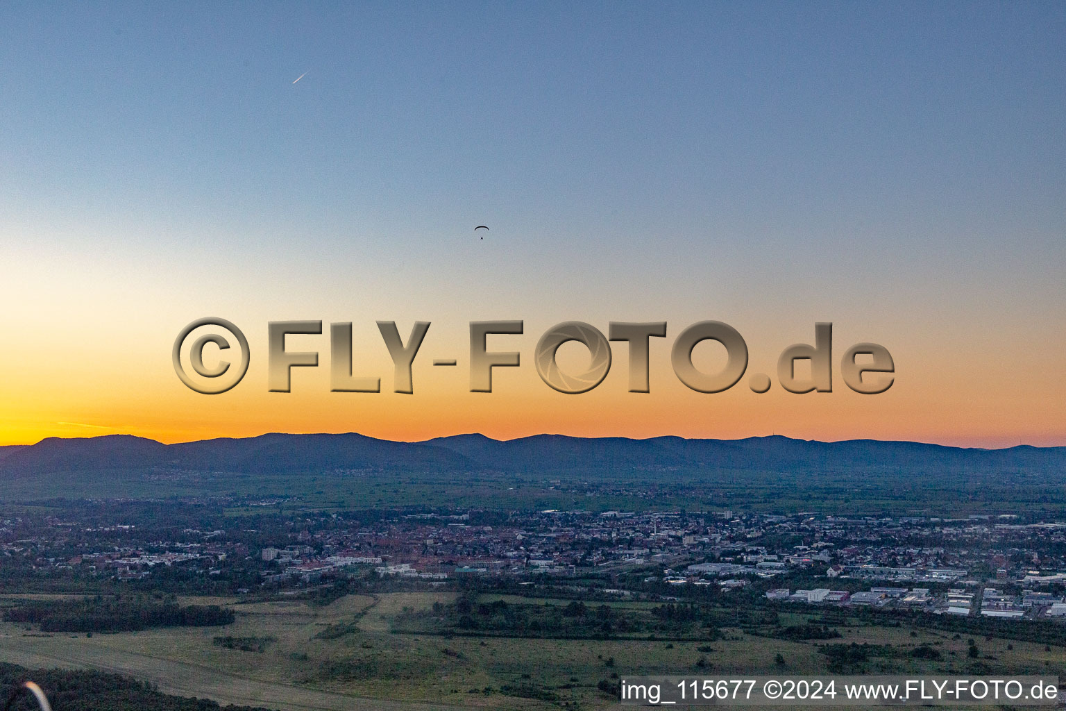 Landau in der Pfalz dans le département Rhénanie-Palatinat, Allemagne depuis l'avion