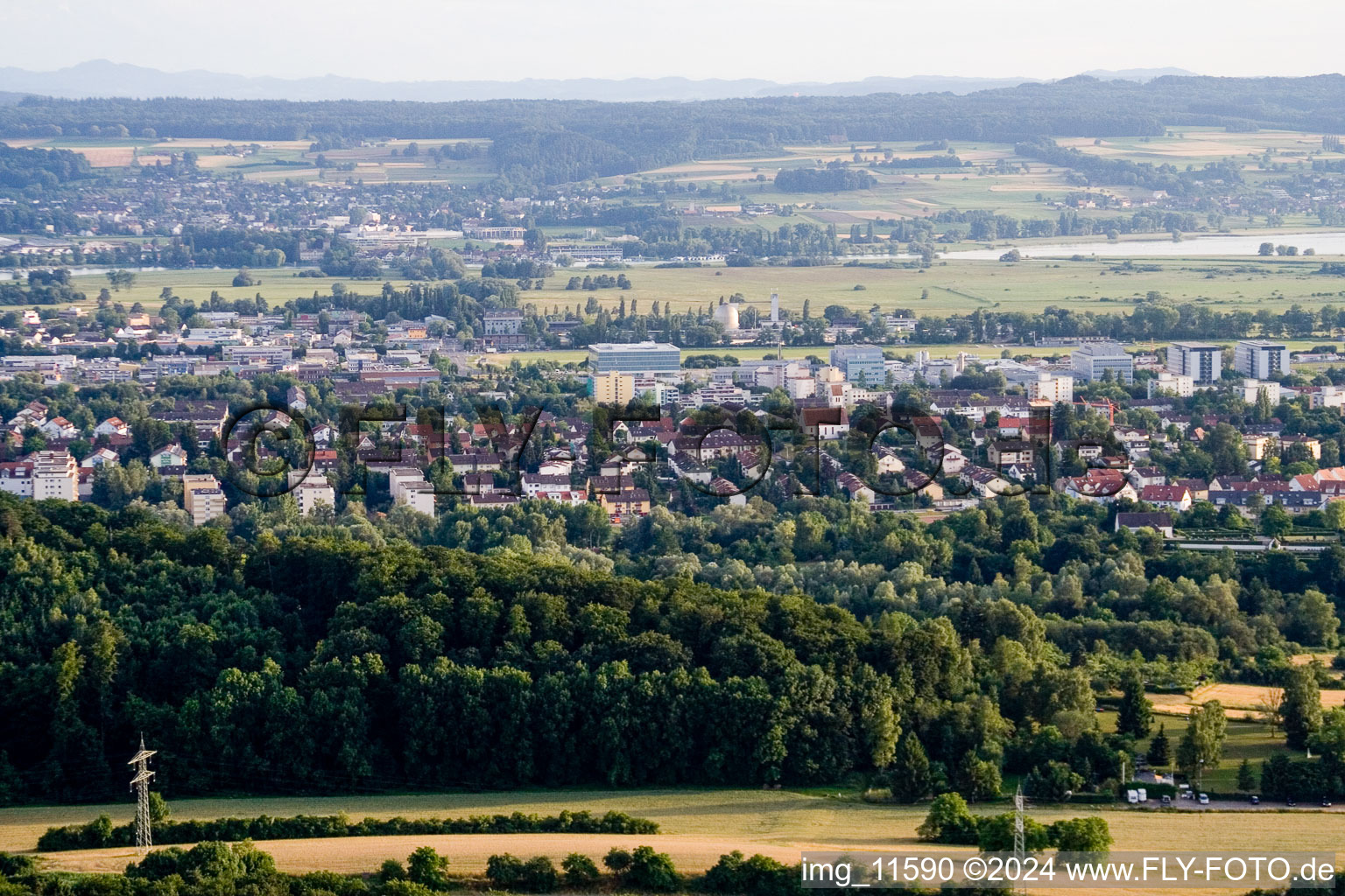 Vue aérienne de Quartier Wollmatingen in Konstanz dans le département Bade-Wurtemberg, Allemagne