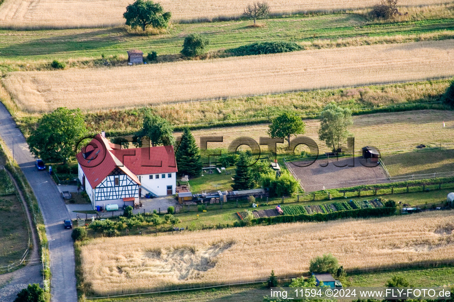 Photographie aérienne de Rue Litzelstetter à le quartier Wollmatingen in Konstanz dans le département Bade-Wurtemberg, Allemagne