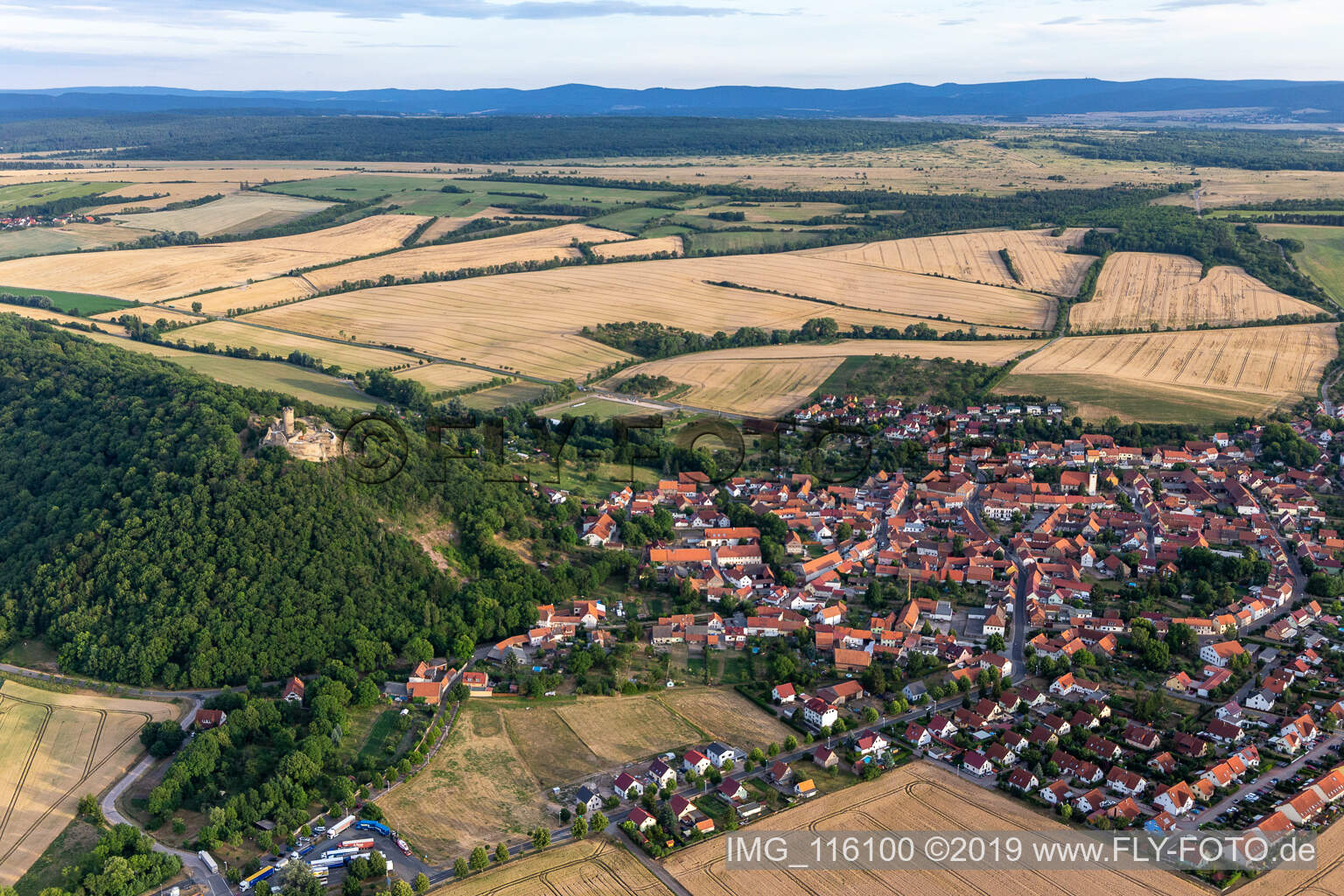 Photographie aérienne de Quartier Mühlberg in Drei Gleichen dans le département Thuringe, Allemagne