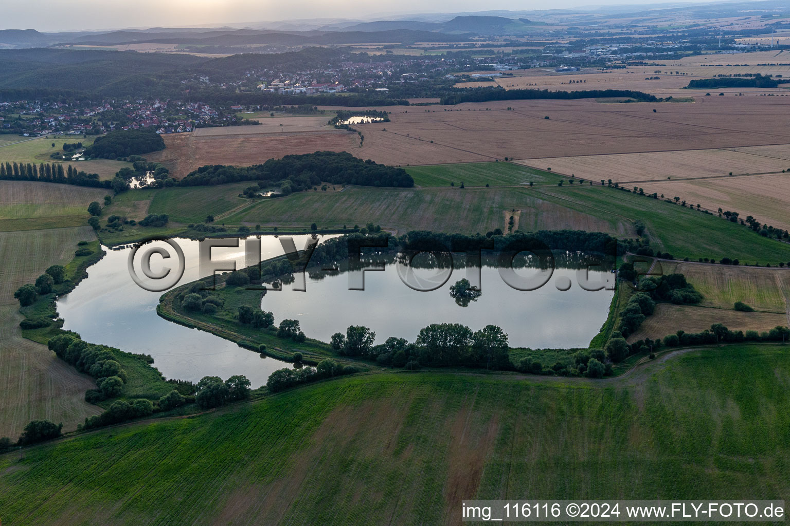 Vue aérienne de Friedrichroda dans le département Thuringe, Allemagne