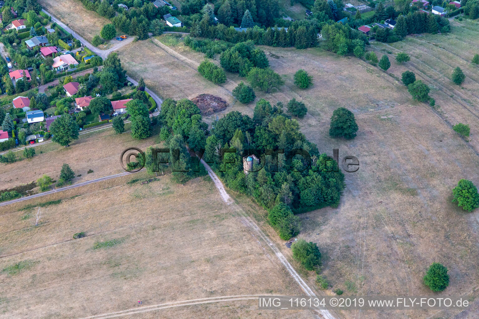 Vue aérienne de Karl Halbigsturm à Georgenthal/Thür. Wald dans le département Thuringe, Allemagne