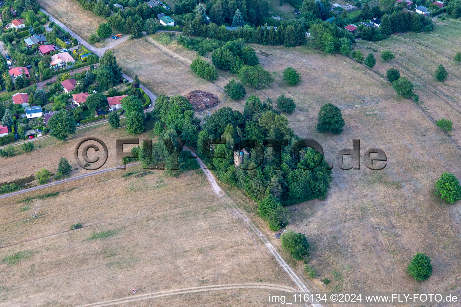 Vue aérienne de Karl Halbigsturm à Georgenthal/Thür. Wald dans le département Thuringe, Allemagne