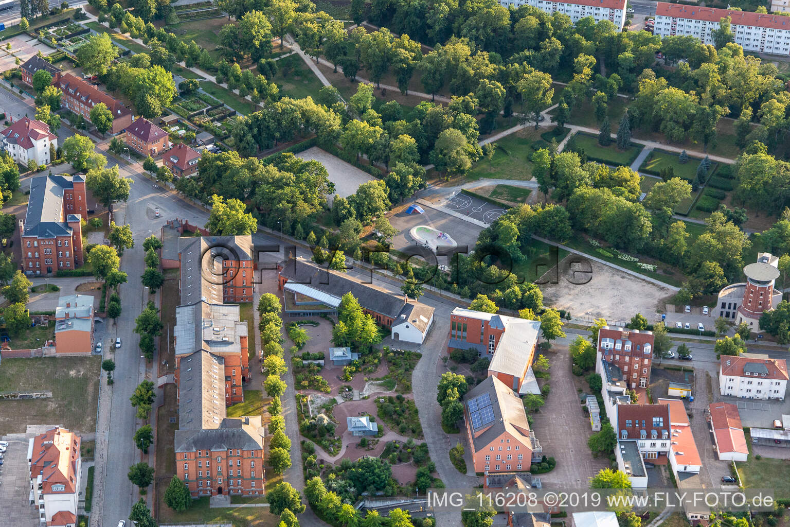 Photographie aérienne de Prenzlau dans le département Brandebourg, Allemagne