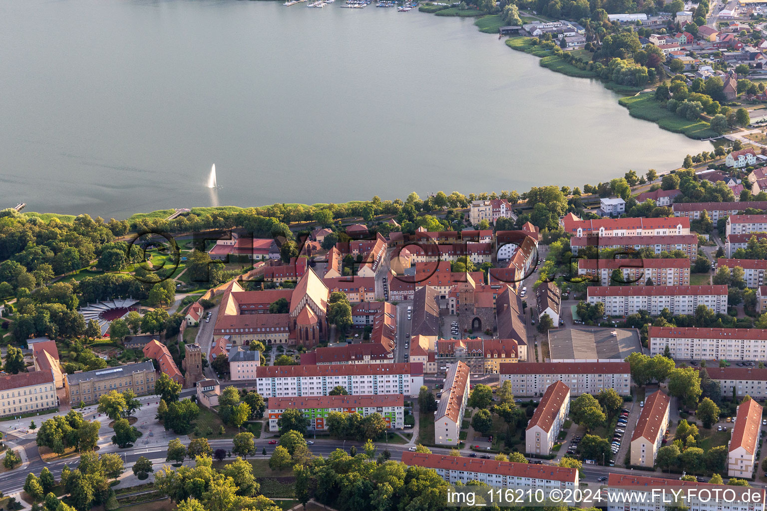 Prenzlau dans le département Brandebourg, Allemagne d'en haut