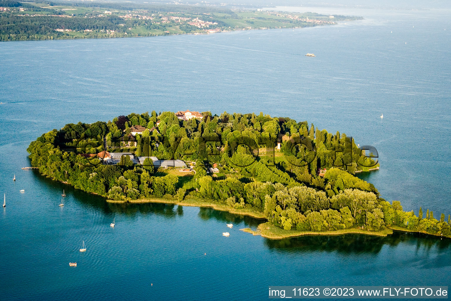 Photographie aérienne de Constance, île Mainau à Mainau dans le département Bade-Wurtemberg, Allemagne