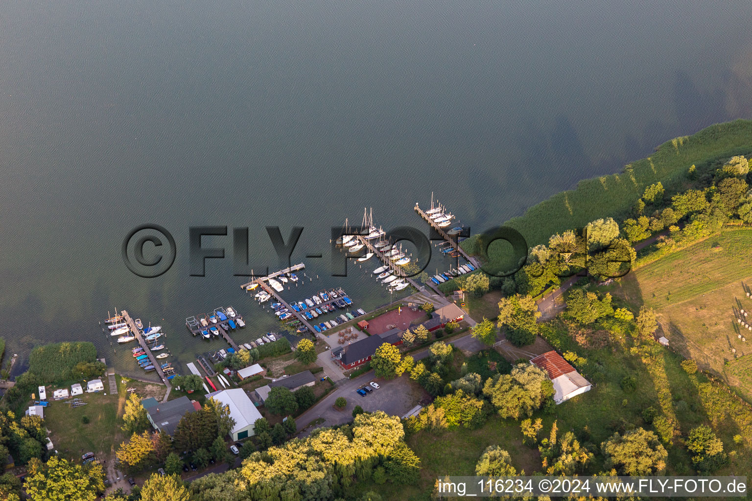 Prenzlau dans le département Brandebourg, Allemagne vue du ciel