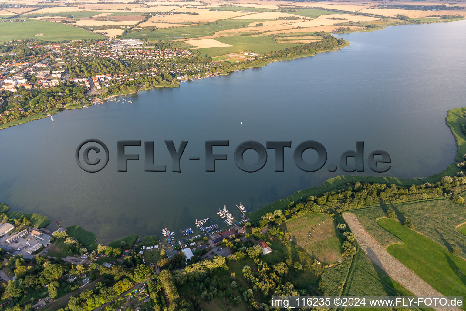 Enregistrement par drone de Prenzlau dans le département Brandebourg, Allemagne