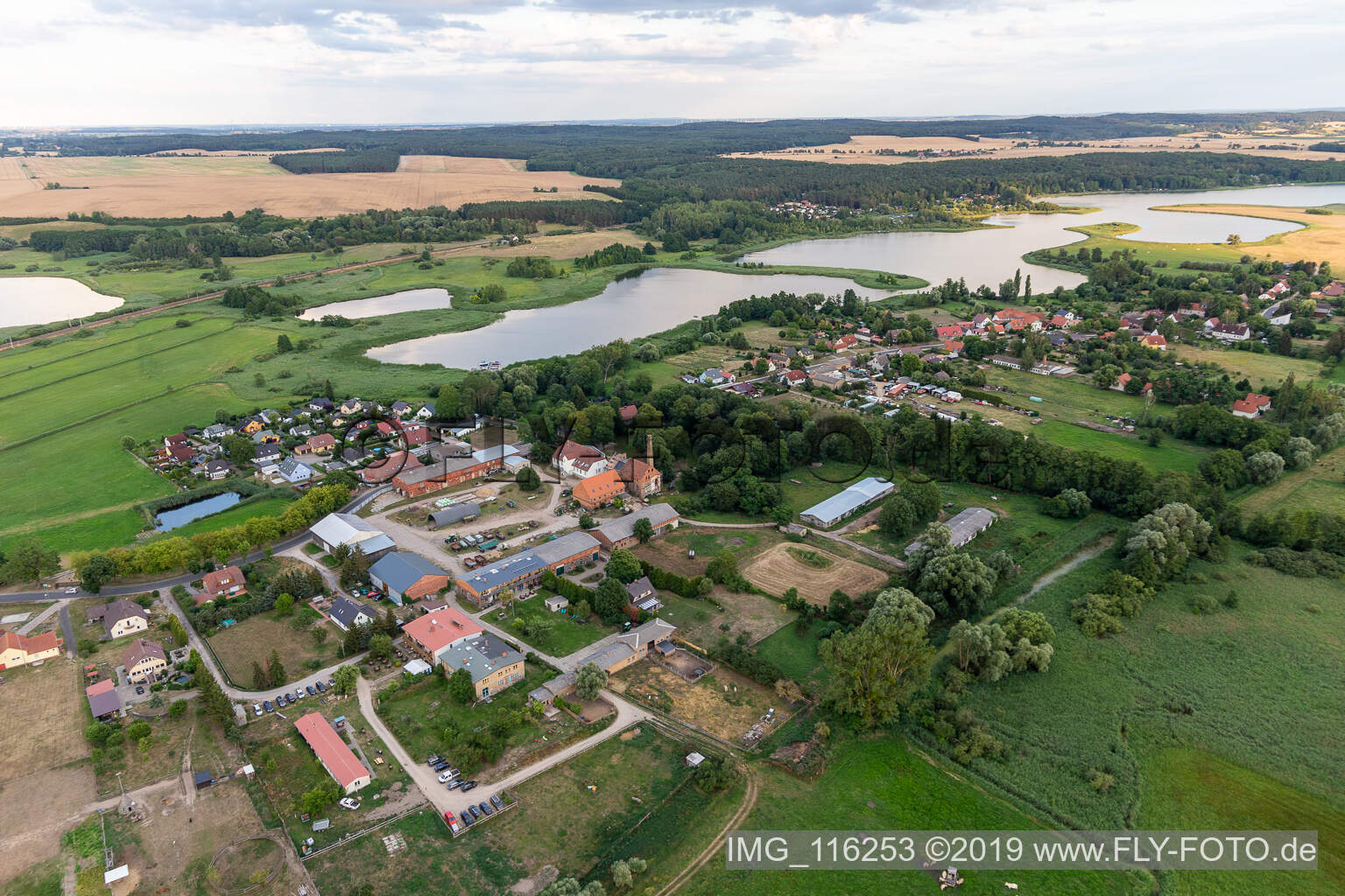 Photographie aérienne de Seehausen dans le département Brandebourg, Allemagne