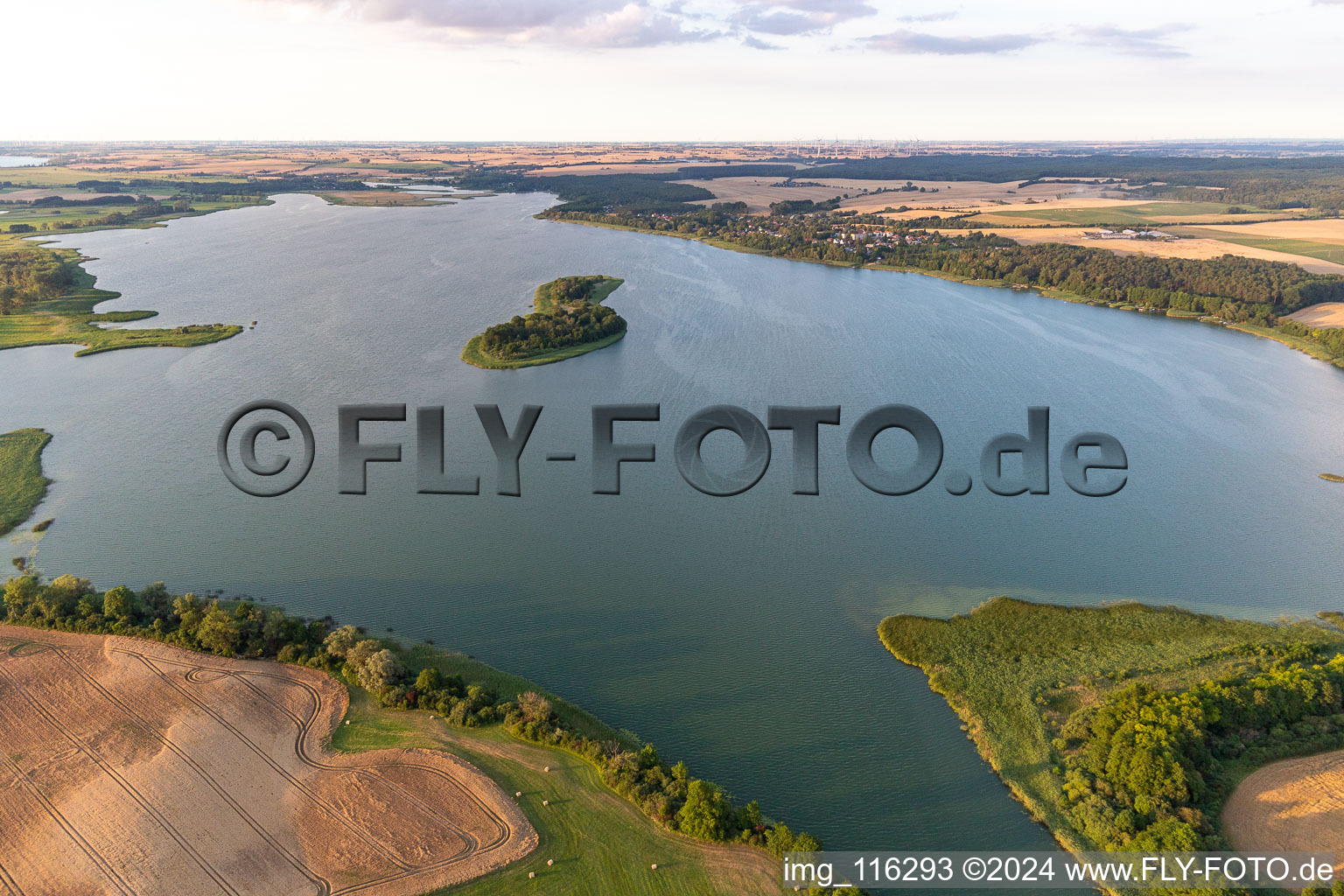 Vue aérienne de Quartier Fergitz in Gerswalde dans le département Brandebourg, Allemagne