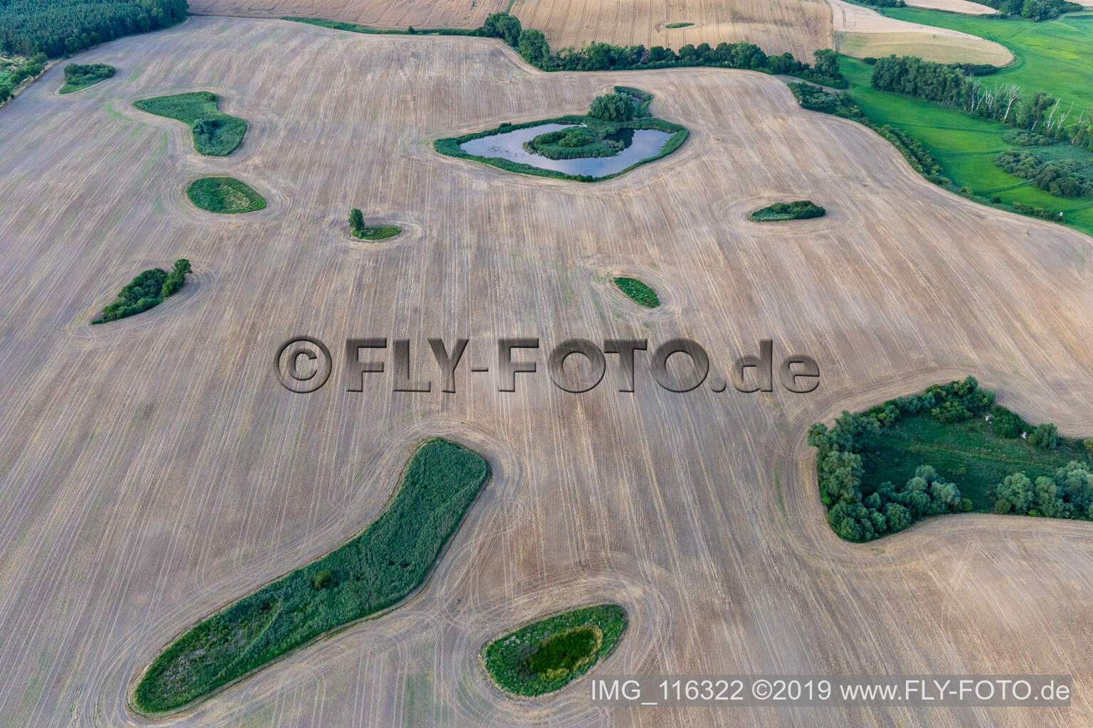Photographie aérienne de Gerswalde dans le département Brandebourg, Allemagne