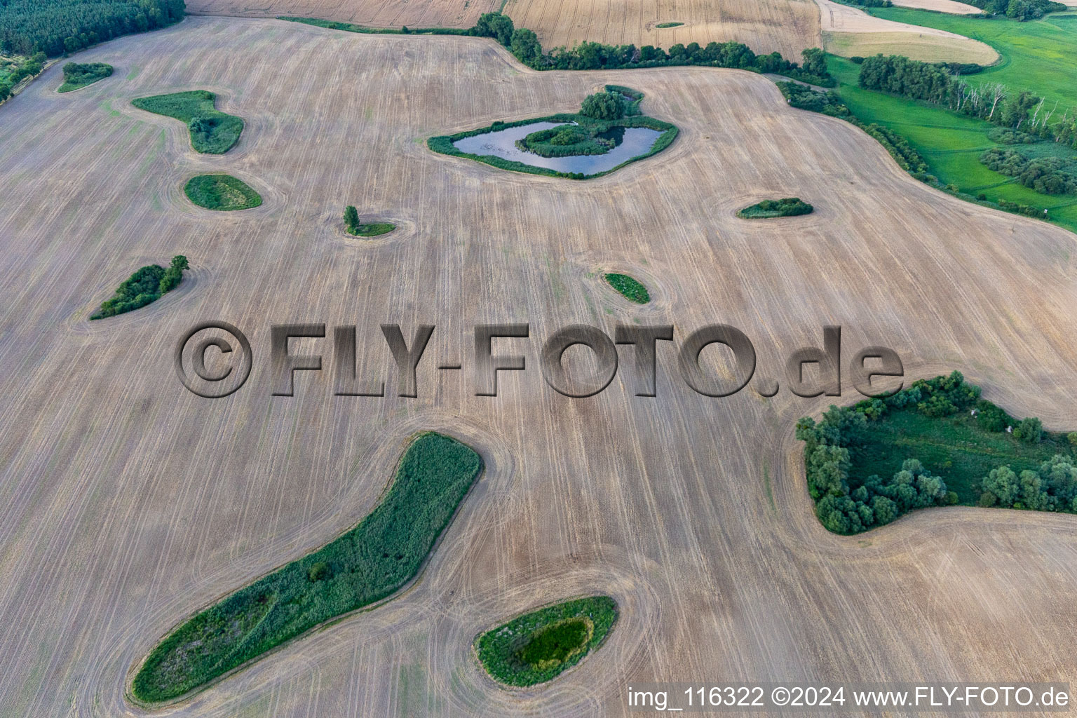 Photographie aérienne de Gerswalde dans le département Brandebourg, Allemagne