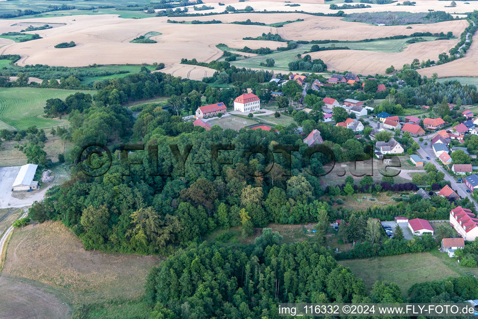 Vue aérienne de Quartier Groß Fredenwalde in Gerswalde dans le département Brandebourg, Allemagne