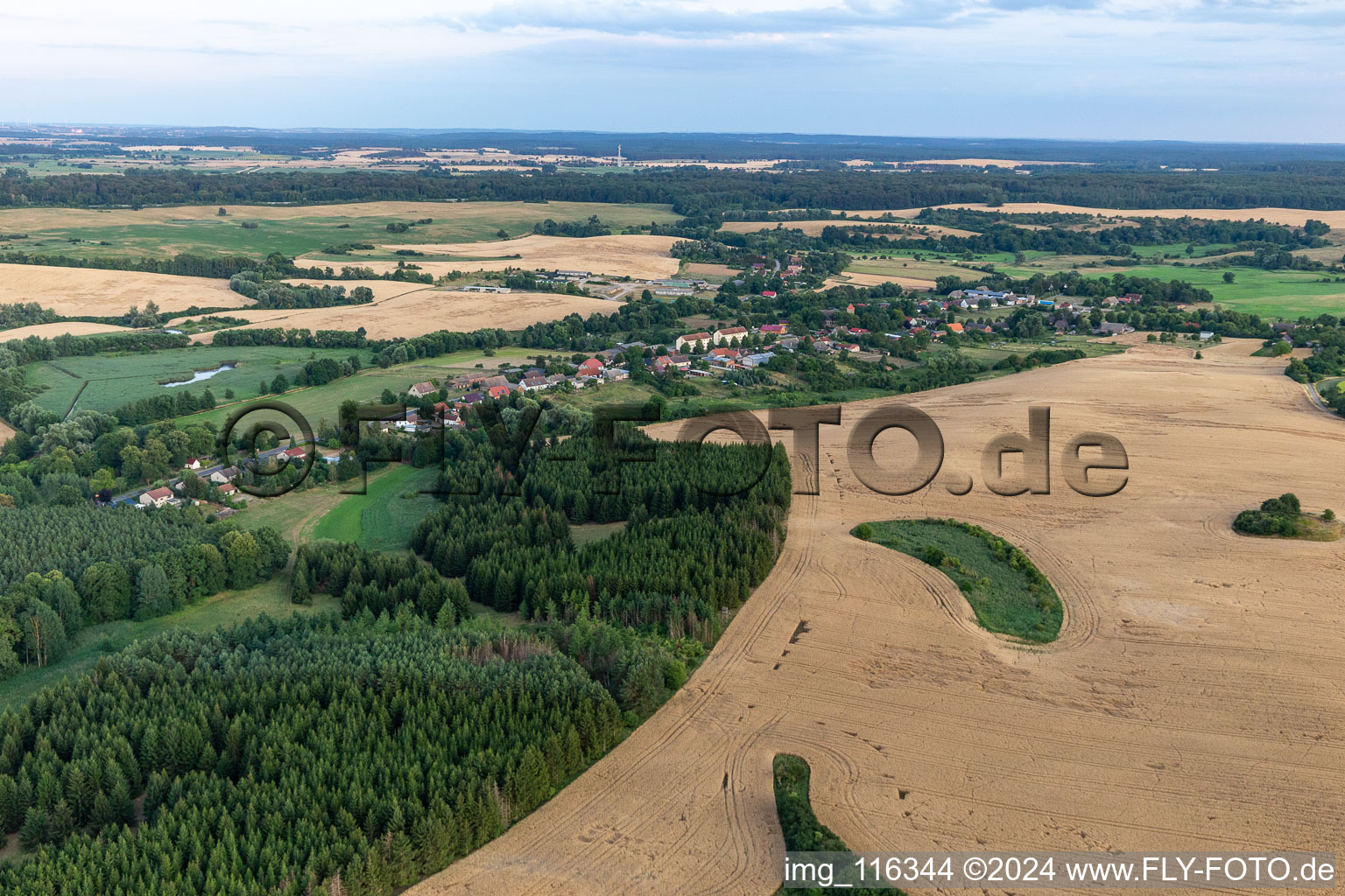 Flieth-Stegelitz dans le département Brandebourg, Allemagne d'en haut