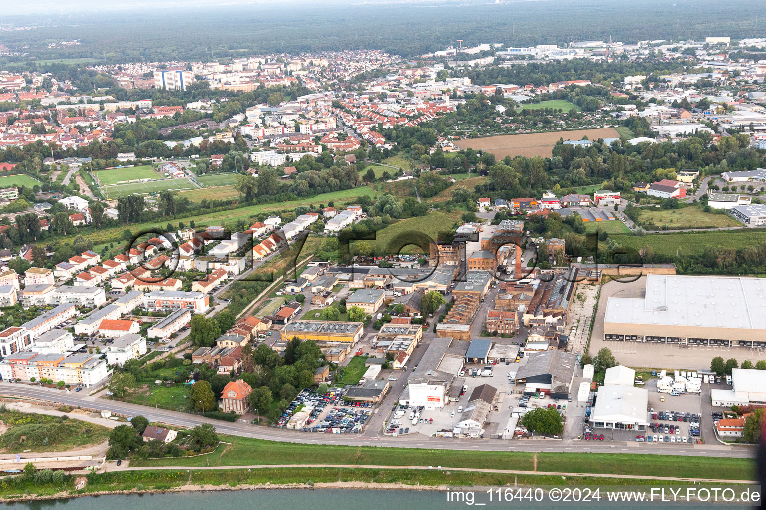 Photographie aérienne de Speyer dans le département Rhénanie-Palatinat, Allemagne