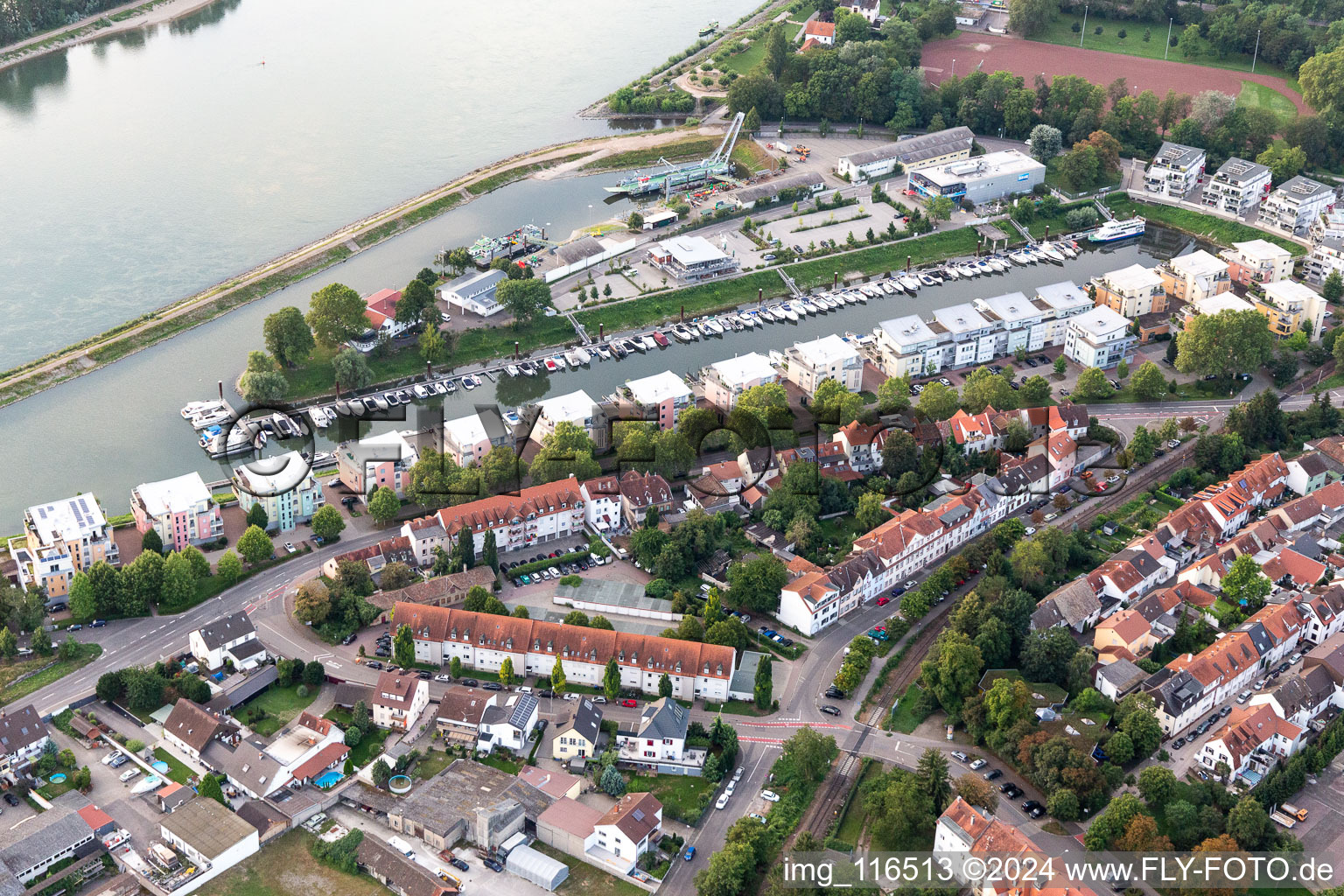 Photographie aérienne de Marina à Speyer dans le département Rhénanie-Palatinat, Allemagne