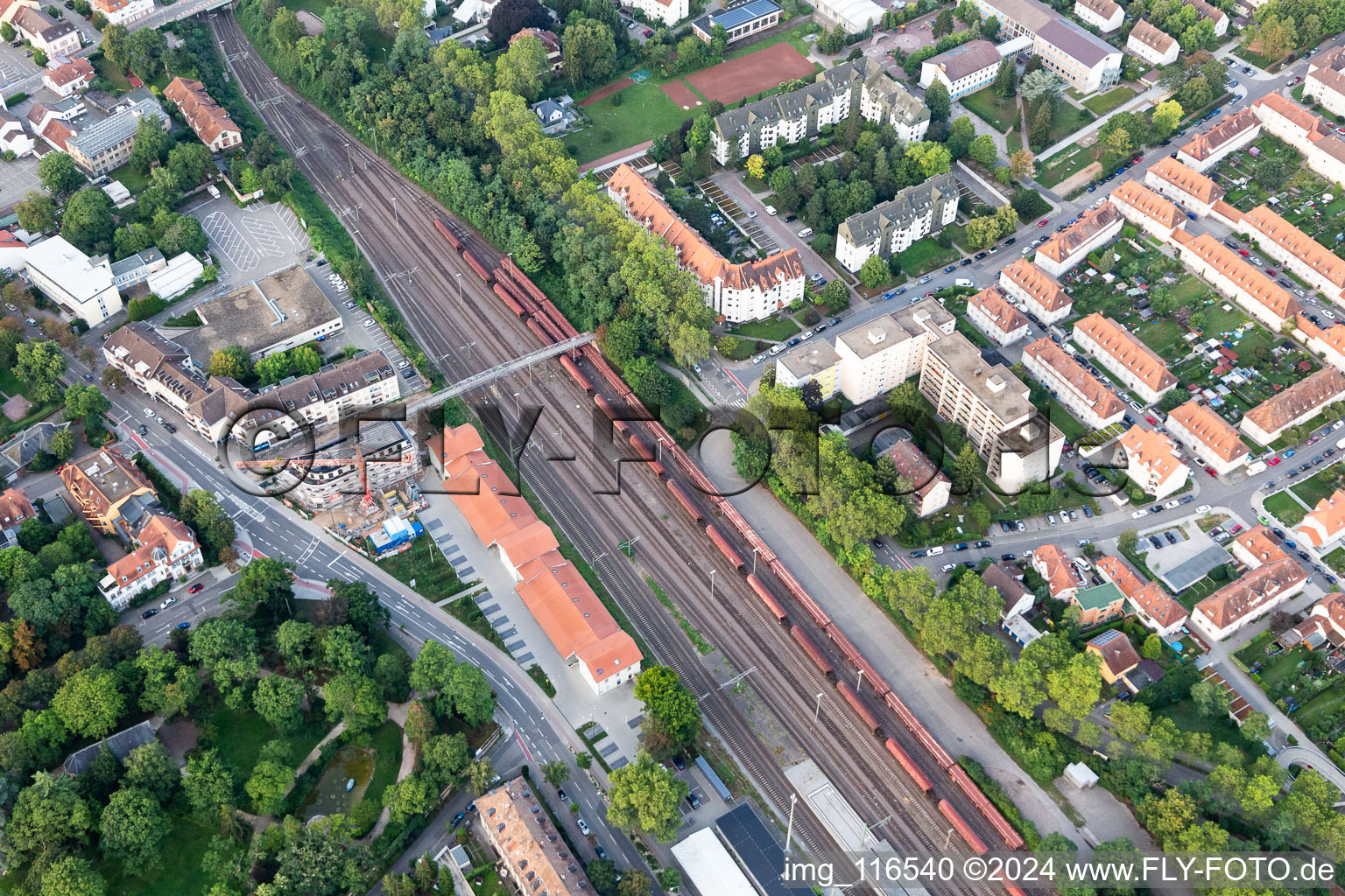 Speyer dans le département Rhénanie-Palatinat, Allemagne du point de vue du drone