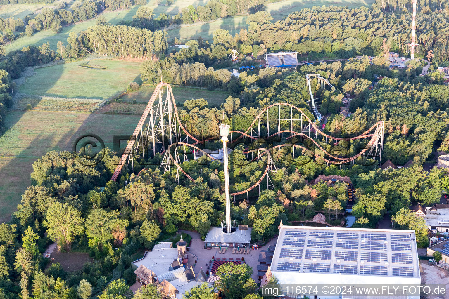 Parc de vacances à Haßloch dans le département Rhénanie-Palatinat, Allemagne vue d'en haut