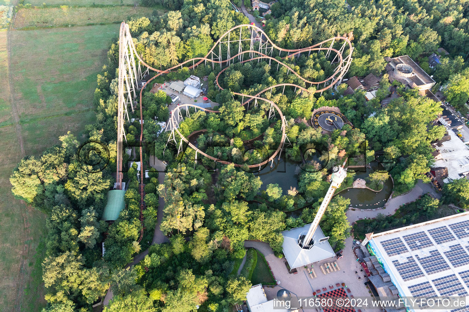 Image drone de Parc de vacances à Haßloch dans le département Rhénanie-Palatinat, Allemagne