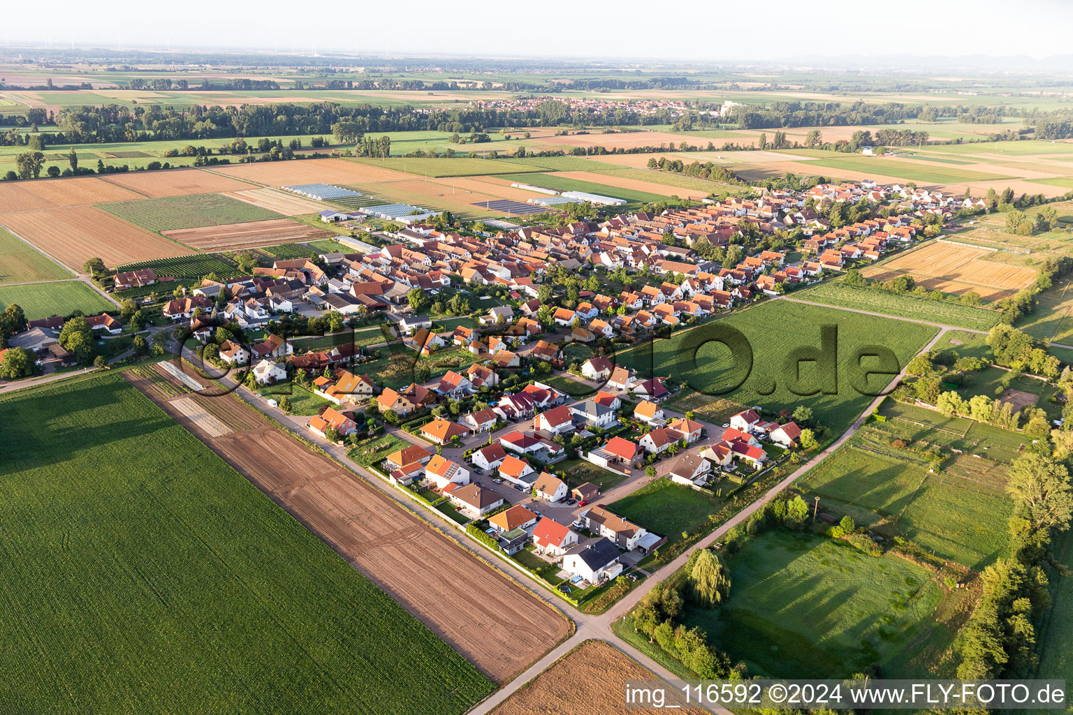 Böbingen dans le département Rhénanie-Palatinat, Allemagne d'en haut