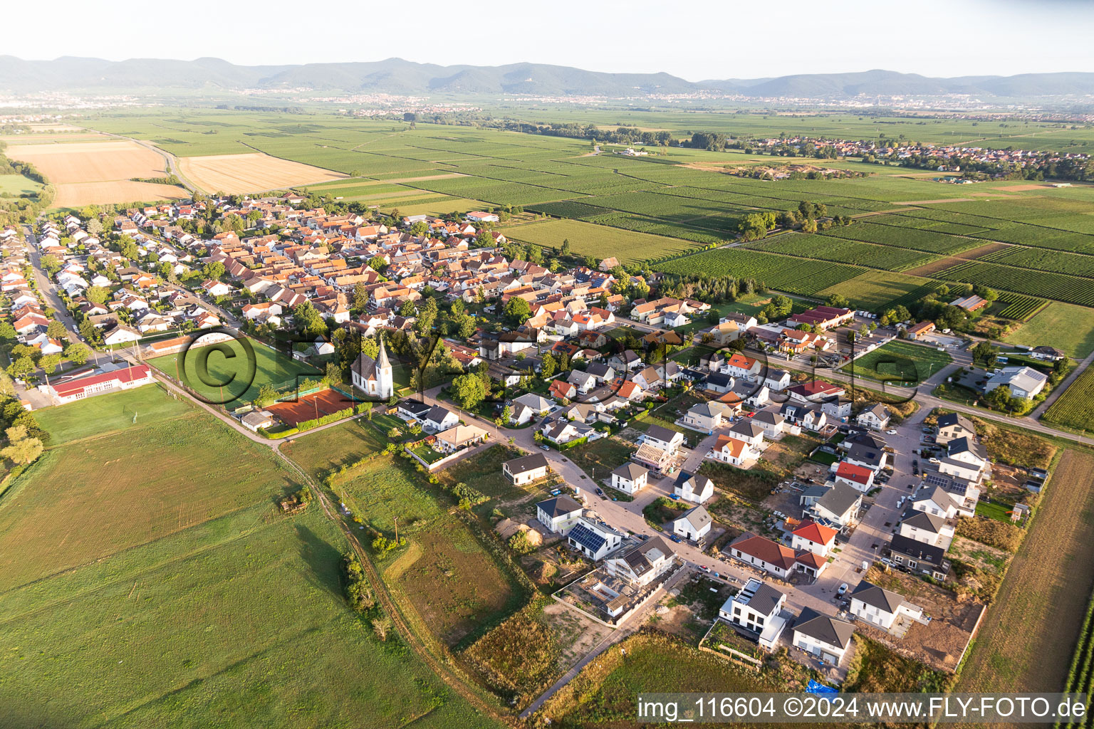 Altdorf dans le département Rhénanie-Palatinat, Allemagne hors des airs