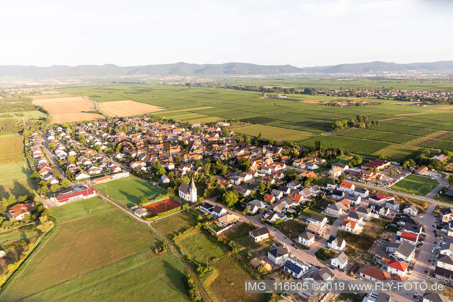 Altdorf dans le département Rhénanie-Palatinat, Allemagne vue d'en haut