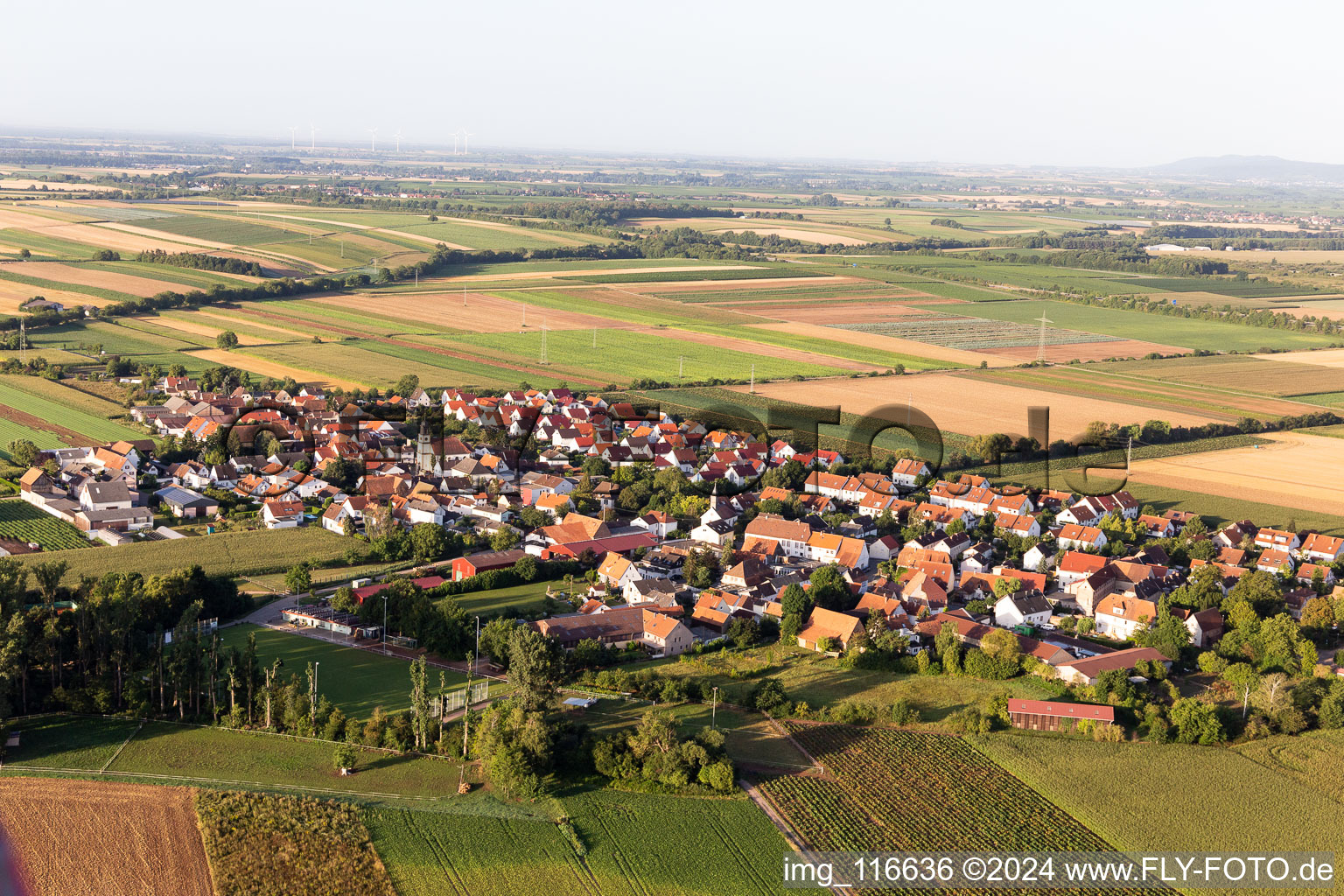 Quartier Mörlheim in Landau in der Pfalz dans le département Rhénanie-Palatinat, Allemagne d'en haut