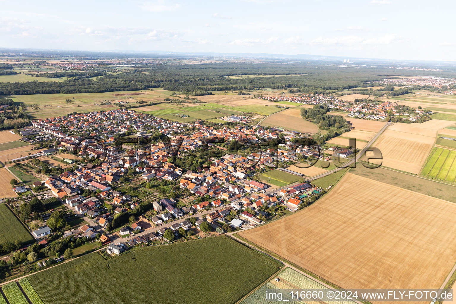 Quartier Ottersheim in Ottersheim bei Landau dans le département Rhénanie-Palatinat, Allemagne d'un drone