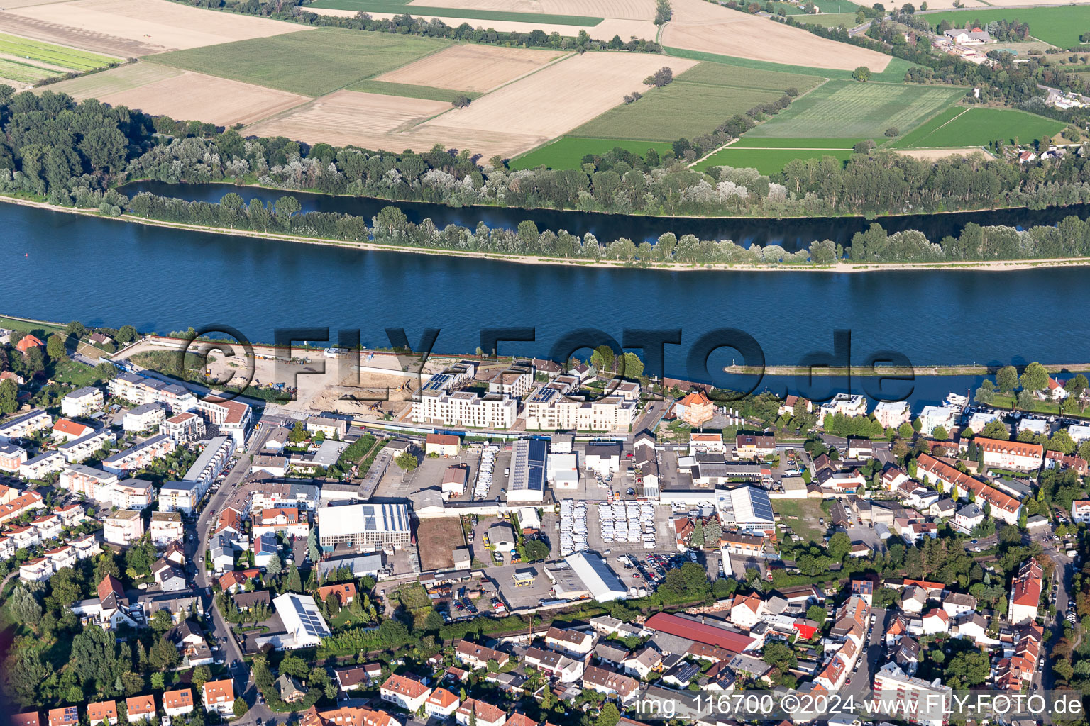 Speyer dans le département Rhénanie-Palatinat, Allemagne vue d'en haut