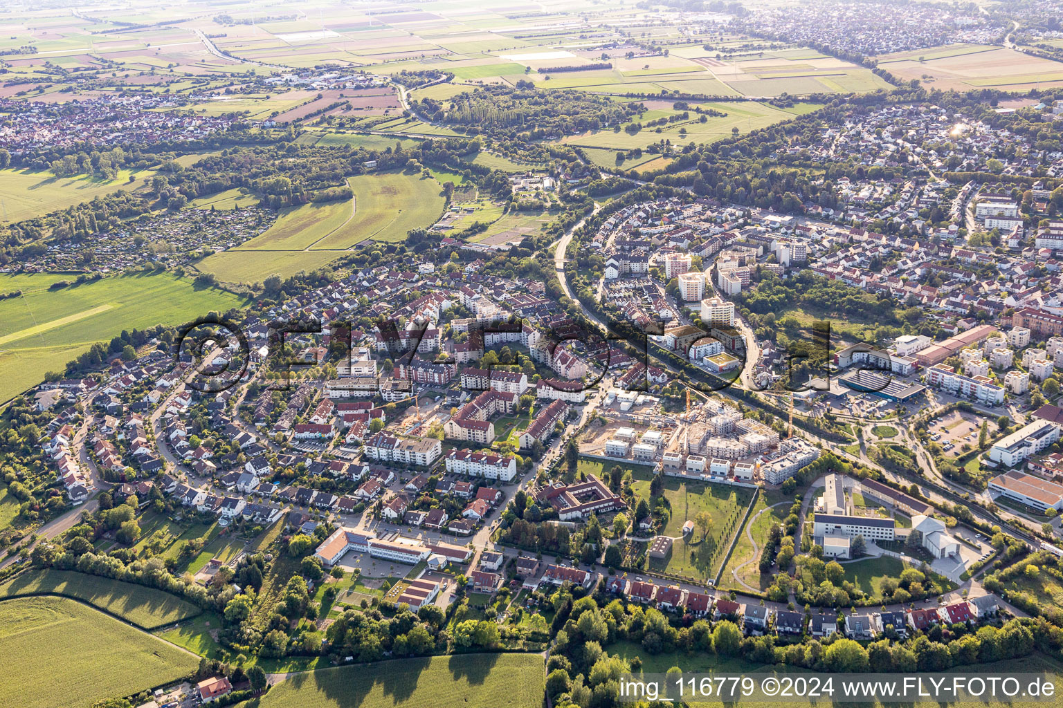 Speyer dans le département Rhénanie-Palatinat, Allemagne du point de vue du drone