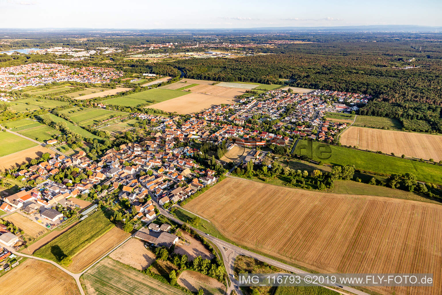 Westheim dans le département Rhénanie-Palatinat, Allemagne vue d'en haut