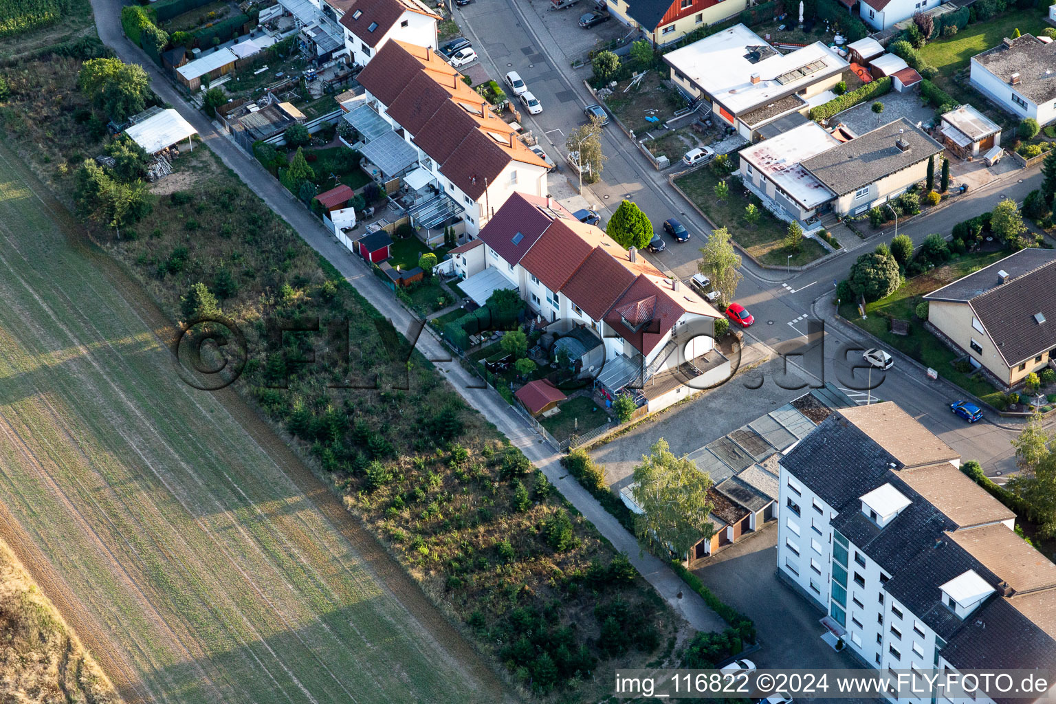 Image drone de Quartier Offenbach in Offenbach an der Queich dans le département Rhénanie-Palatinat, Allemagne