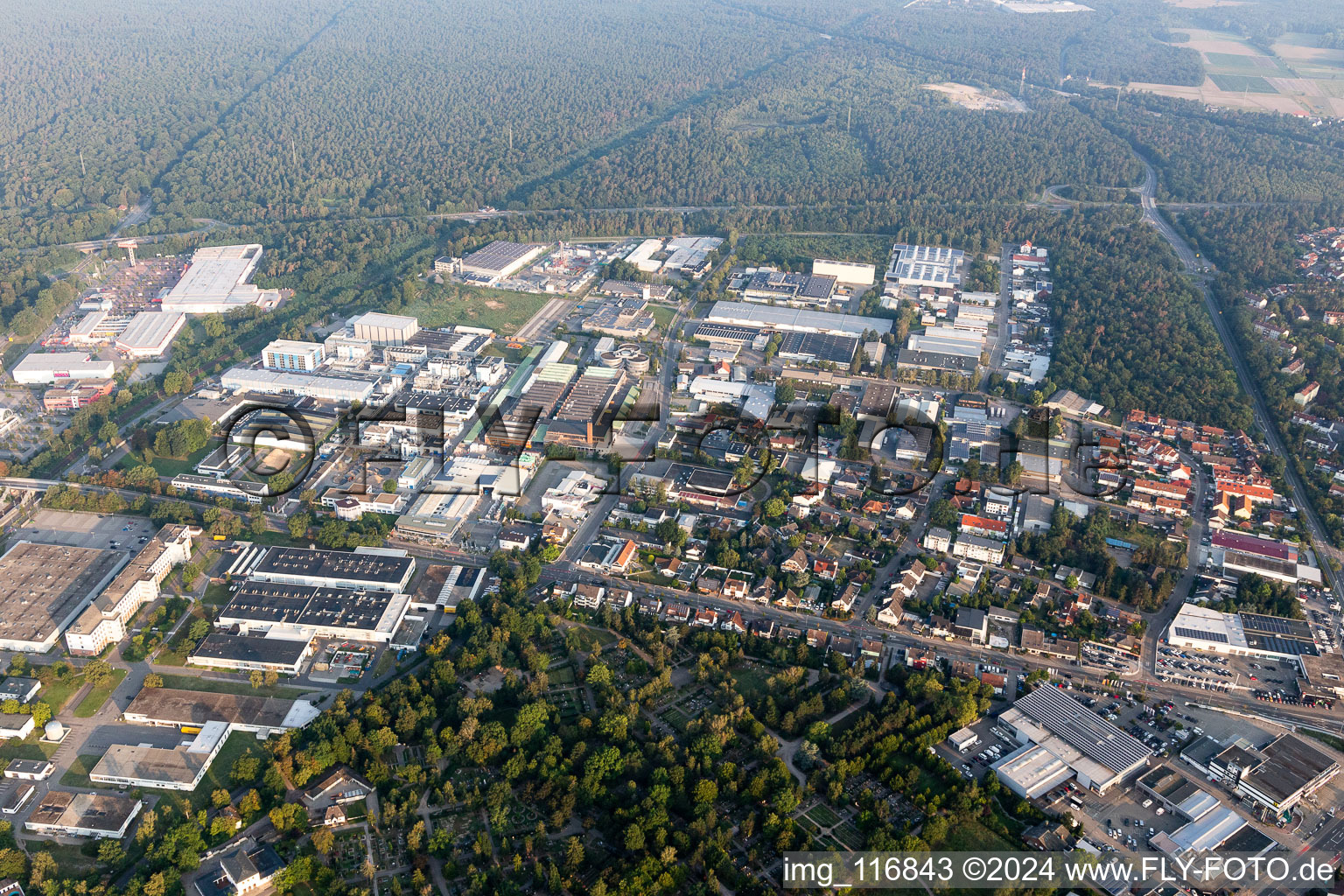 Vue aérienne de Zone commerciale NO à Speyer dans le département Rhénanie-Palatinat, Allemagne