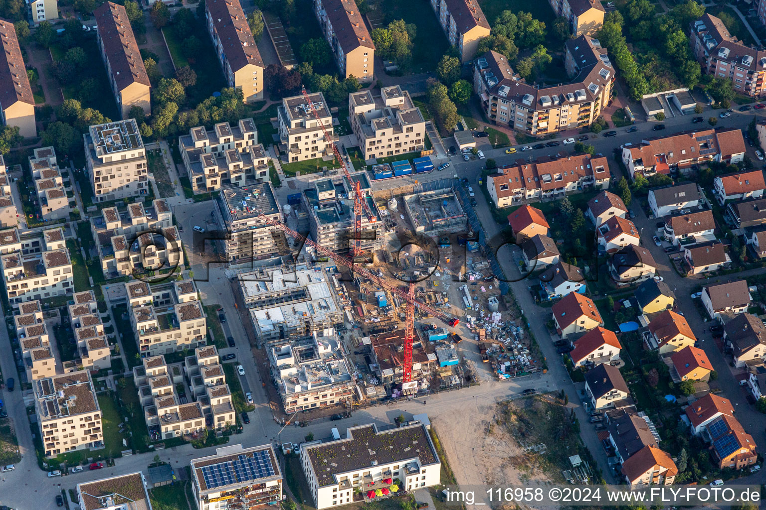 Homerun, ancienne caserne américaine de Turley à le quartier Neckarstadt-Ost in Mannheim dans le département Bade-Wurtemberg, Allemagne d'en haut