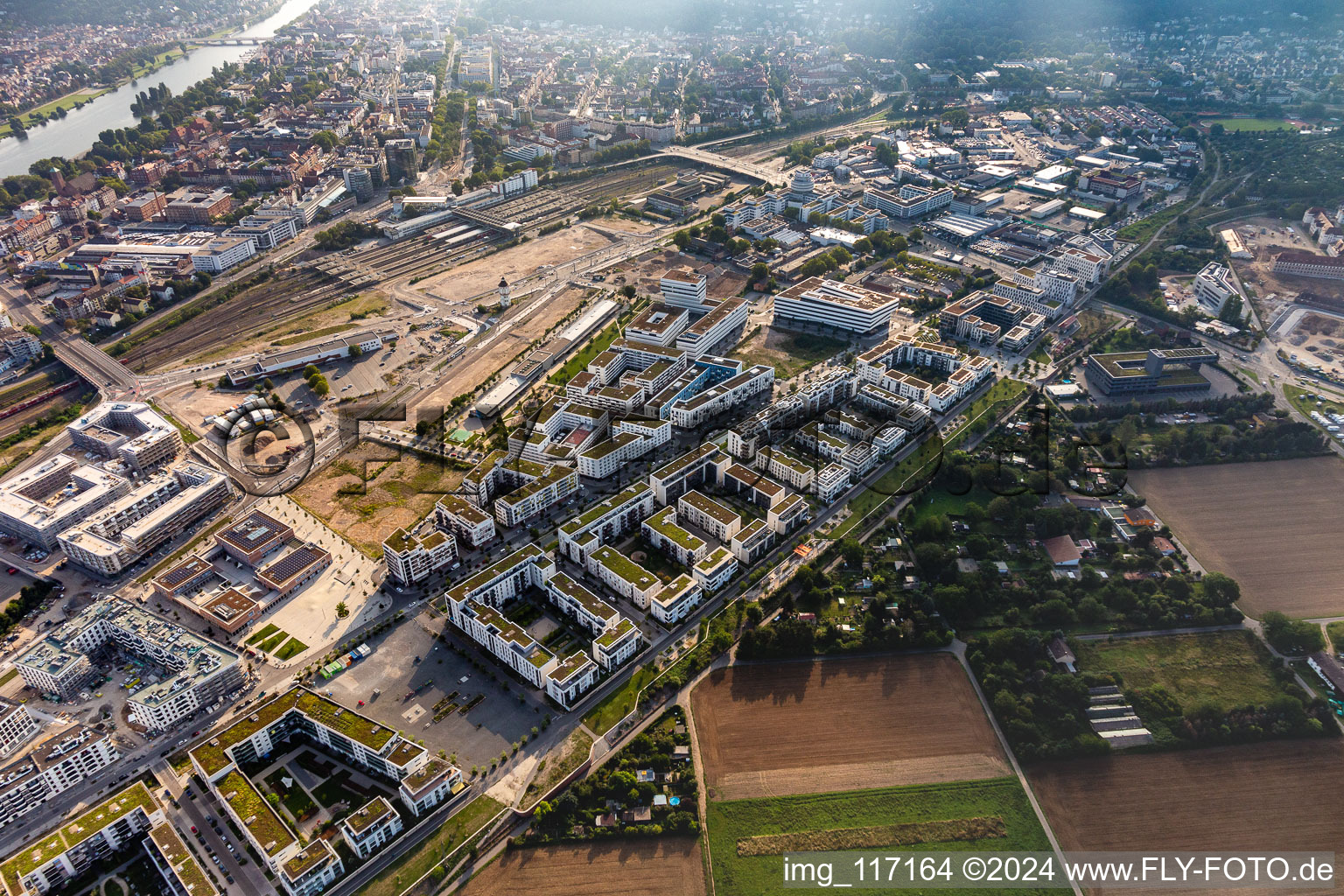 Quartier Bahnstadt in Heidelberg dans le département Bade-Wurtemberg, Allemagne hors des airs