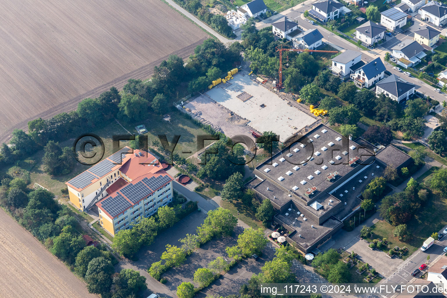 Altlußheim dans le département Bade-Wurtemberg, Allemagne d'en haut