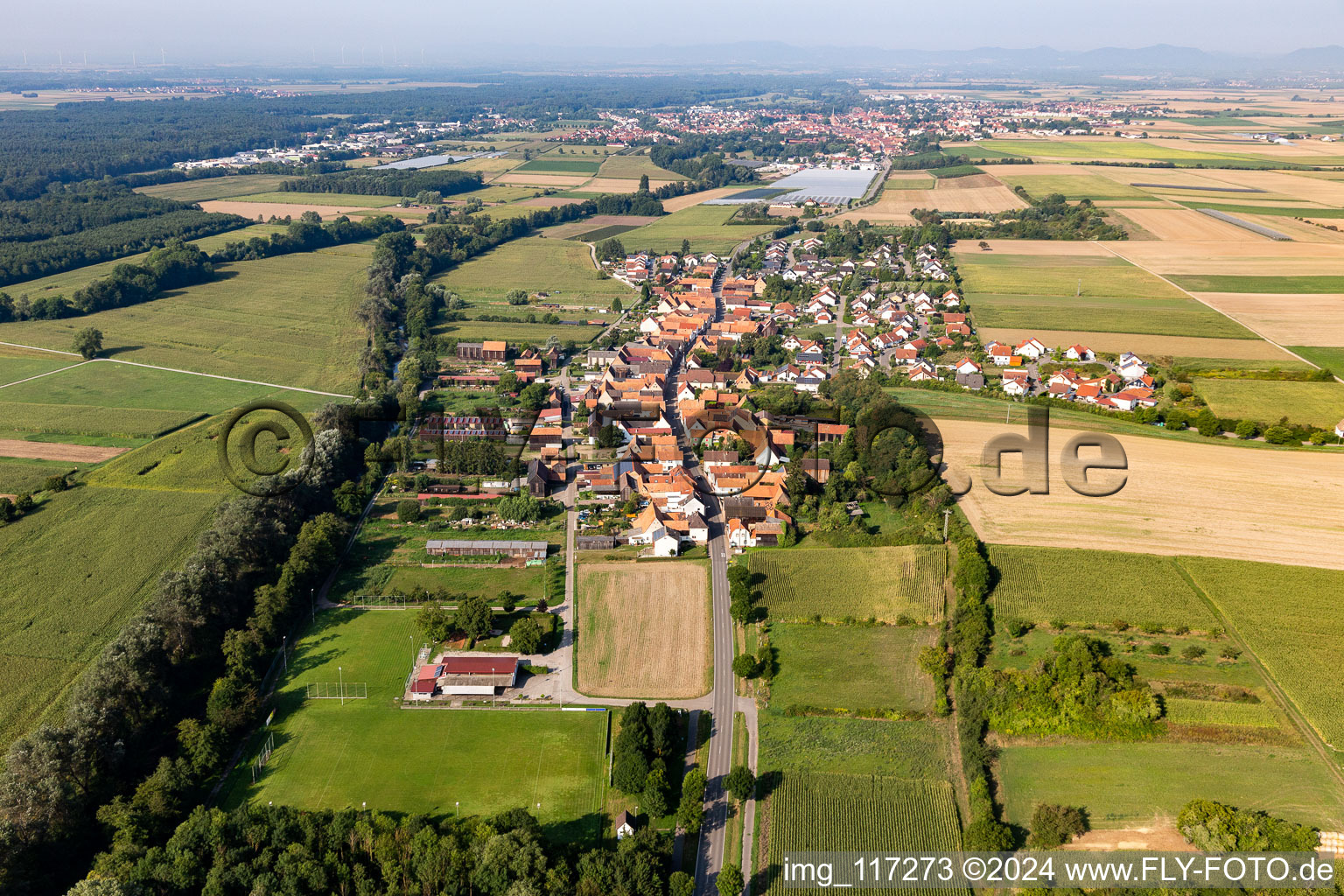 Image drone de Herxheimweyher dans le département Rhénanie-Palatinat, Allemagne