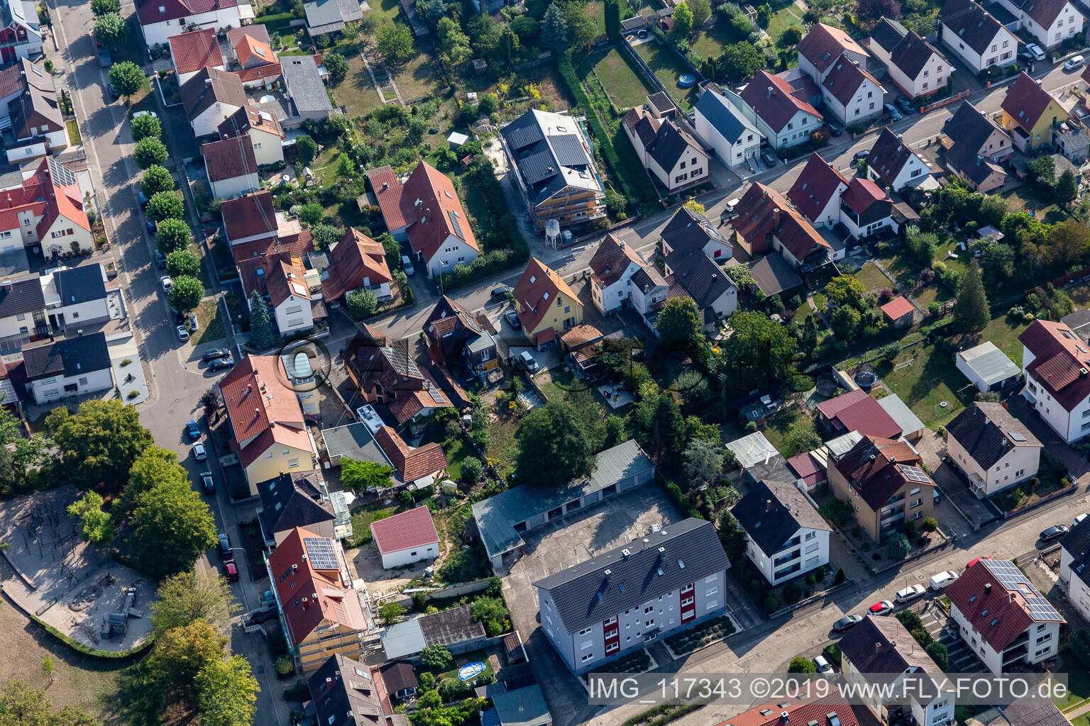 Photographie aérienne de Règlement à Kandel dans le département Rhénanie-Palatinat, Allemagne