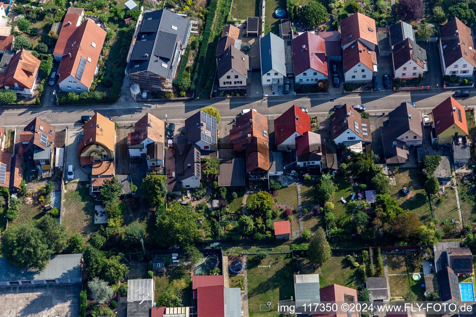 Règlement à Kandel dans le département Rhénanie-Palatinat, Allemagne vue du ciel