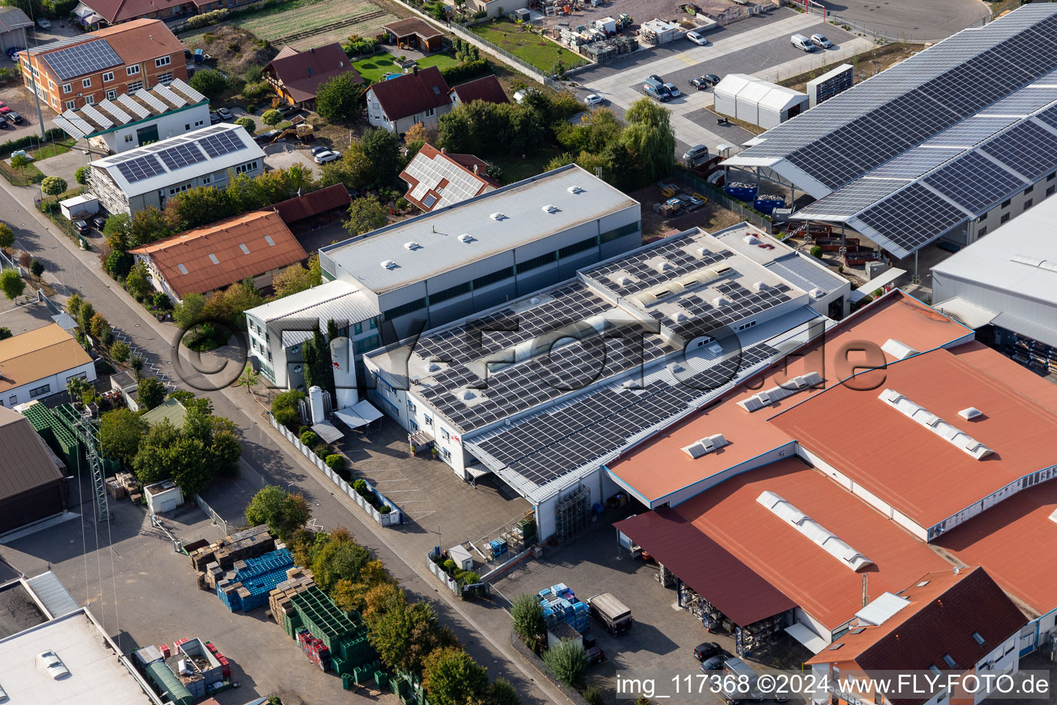 Vue d'oiseau de Zone commerciale Im Gereut, HGGS LaserCUT GmbH & Co. KG à Hatzenbühl dans le département Rhénanie-Palatinat, Allemagne