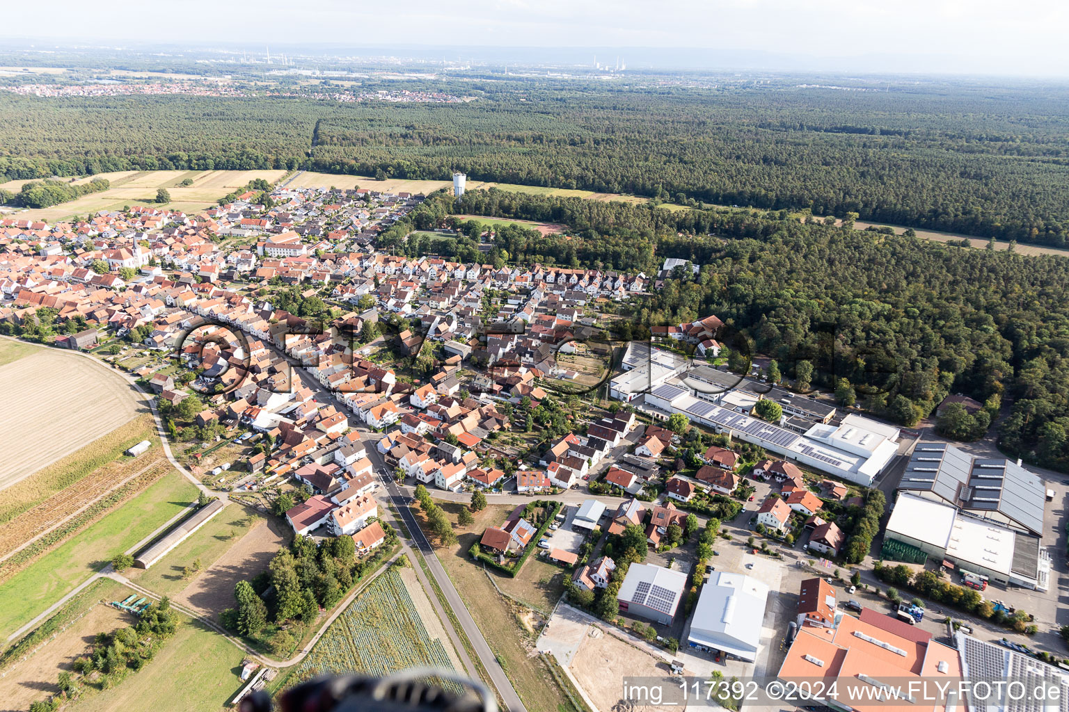 Hatzenbühl dans le département Rhénanie-Palatinat, Allemagne vue d'en haut