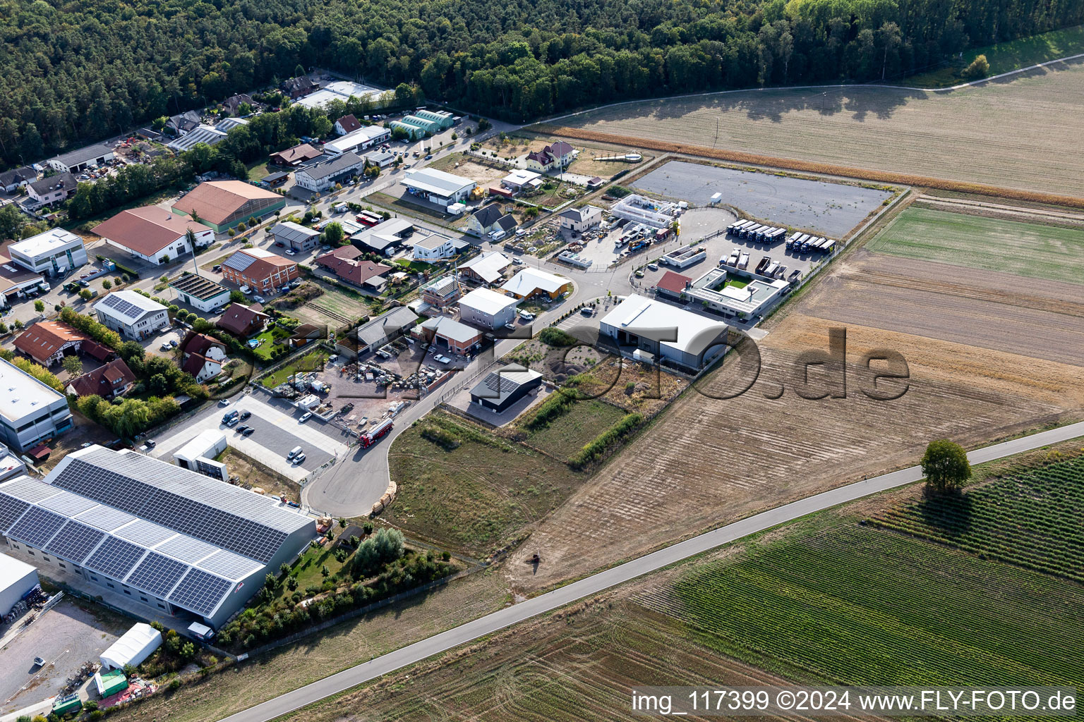 Hatzenbühl dans le département Rhénanie-Palatinat, Allemagne depuis l'avion