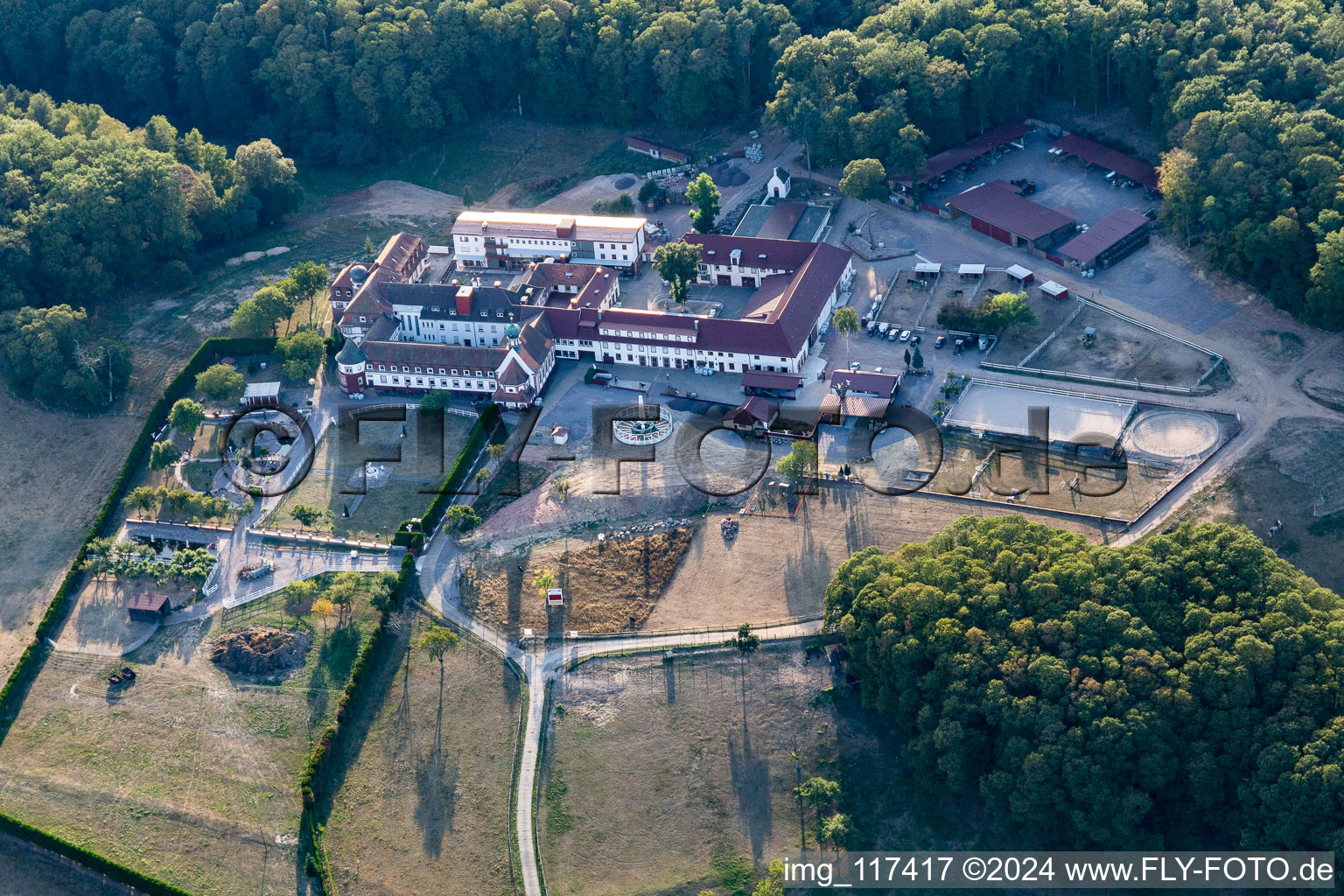 Vue aérienne de Bad Bergzabern dans le département Rhénanie-Palatinat, Allemagne