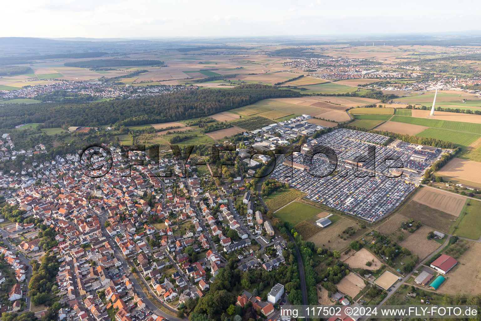 Vue aérienne de Schöneck dans le département Hesse, Allemagne