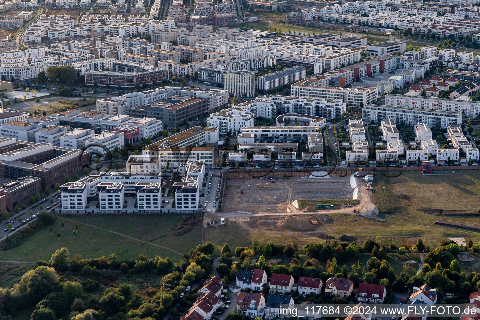 Vue aérienne de Quartier Kalbach-Riedberg in Frankfurt am Main dans le département Hesse, Allemagne