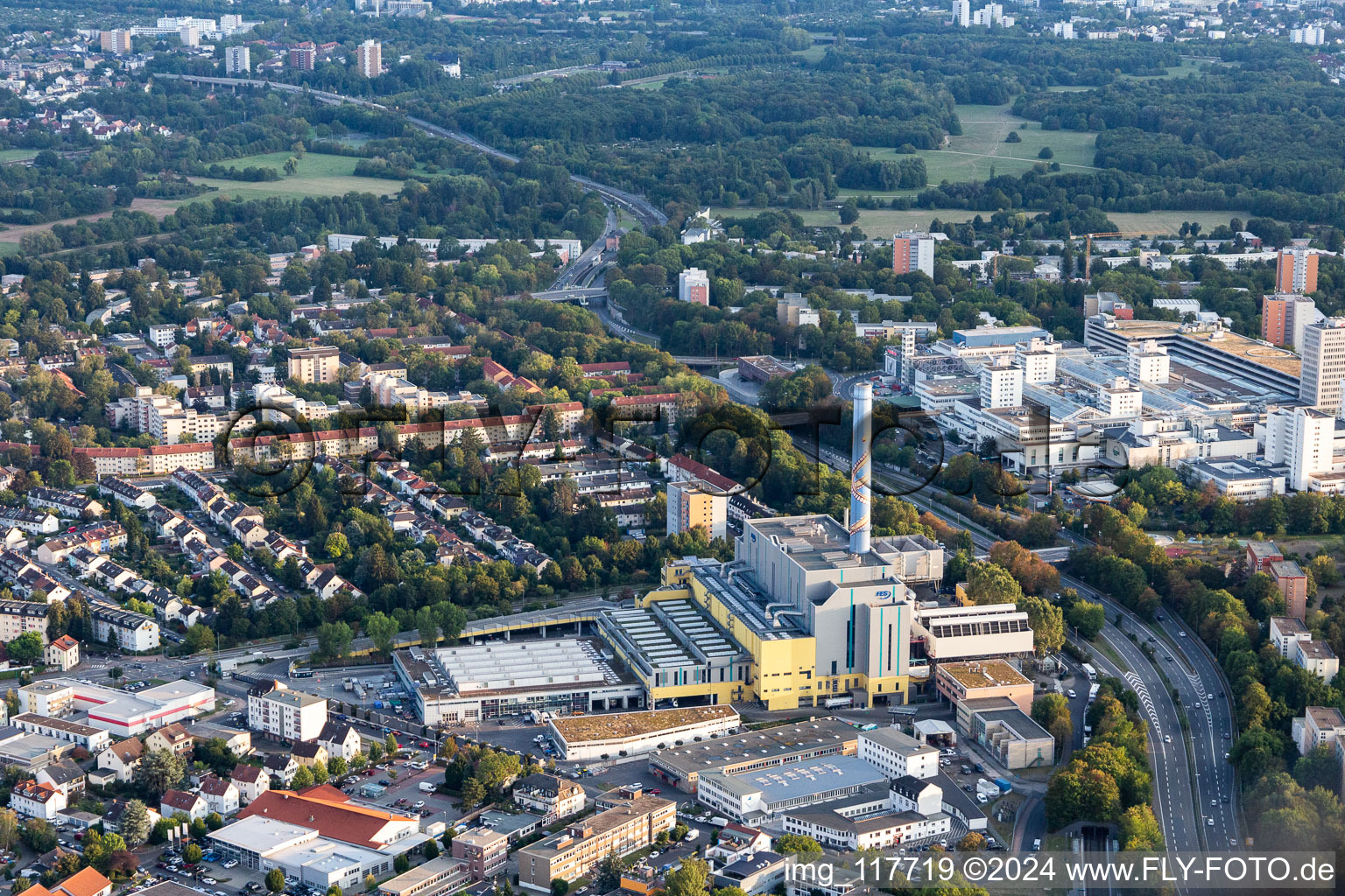 Quartier Kalbach-Riedberg in Frankfurt am Main dans le département Hesse, Allemagne hors des airs