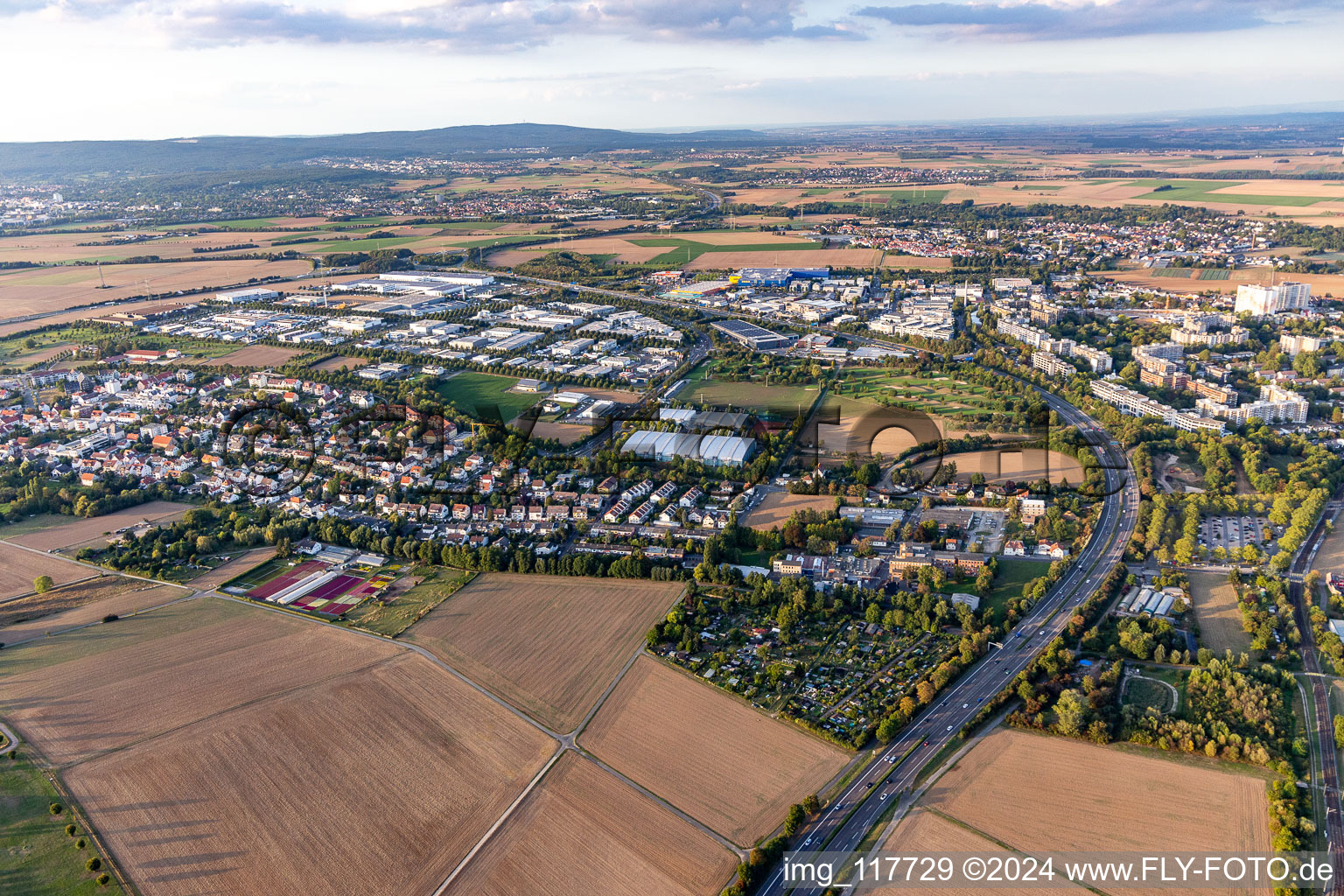 Quartier Kalbach-Riedberg in Frankfurt am Main dans le département Hesse, Allemagne vue d'en haut