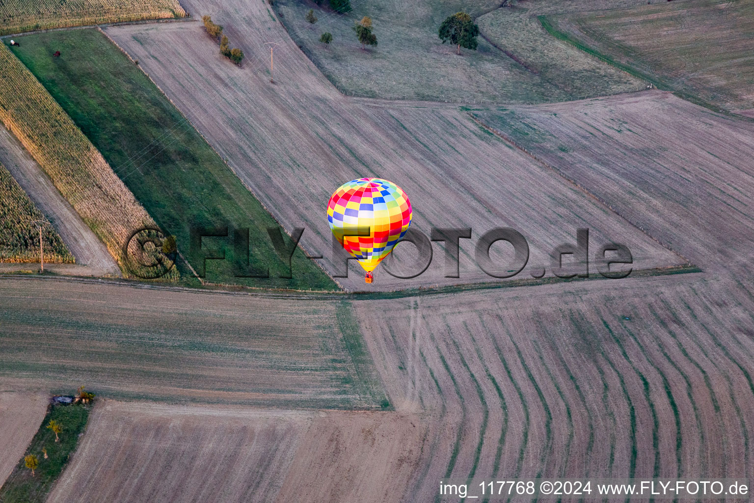 Forstheim dans le département Bas Rhin, France d'un drone