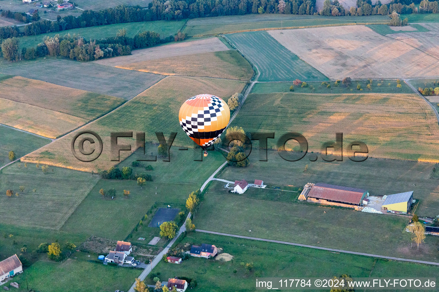 Kindwiller dans le département Bas Rhin, France d'en haut